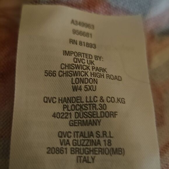 Denim &Co. Printed Heavenly Jersey Hi lowbhem top XL - Picture 7 of 8